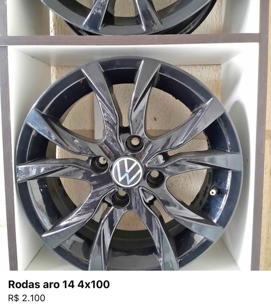 Rodas novas 4×100 da certo VW  GM 